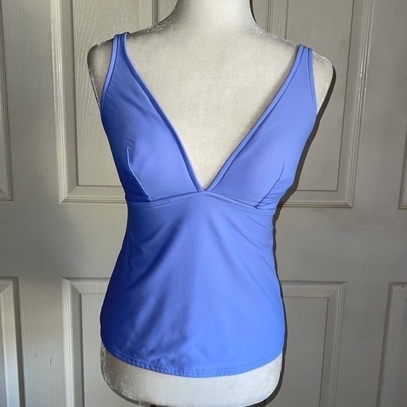 Miraclesuit Light Blue Tankini Swim Top - Picture 1 of 5
